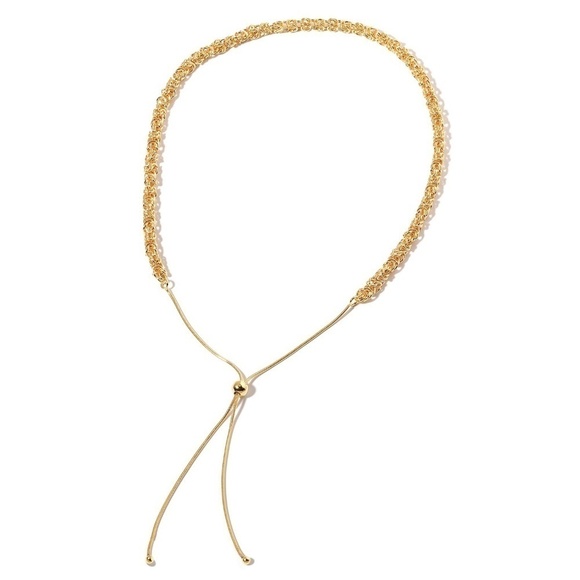 Elegant Yellow Gold Plated Borobudur Adjustable Necklace - Picture 2 of 3